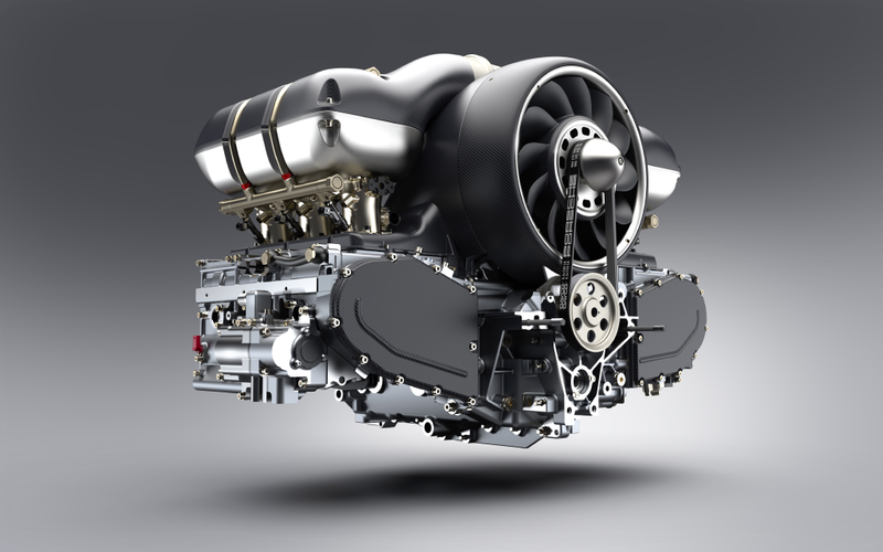 Illustration for article titled Singer Teams Up With Williams For Bonkers Air-Cooled 500 HP Engines